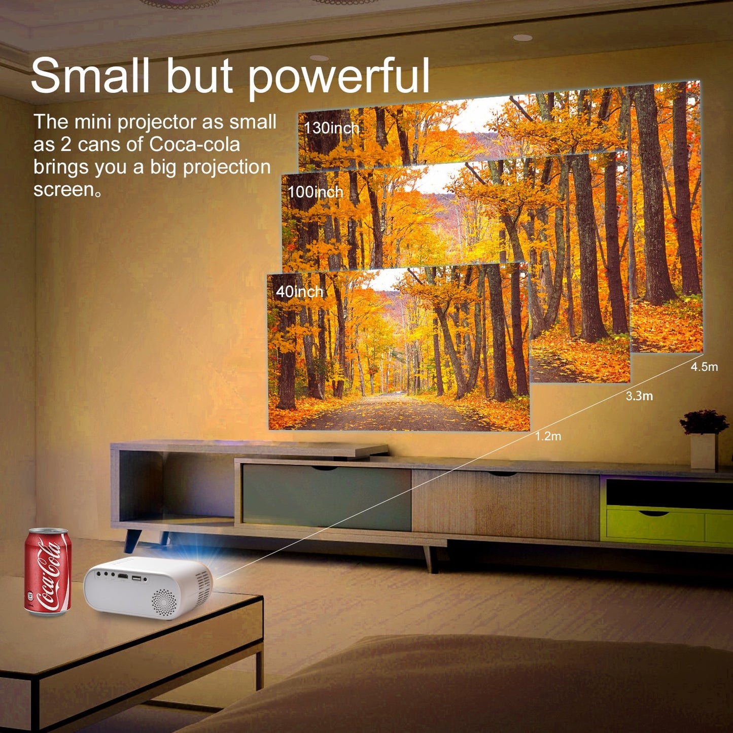 ZDSSY Mini Projector Portable Support HD 1080P Home Theatre 6000 Lumens Miracast Smart Phone Multimedia LED Video Beamer