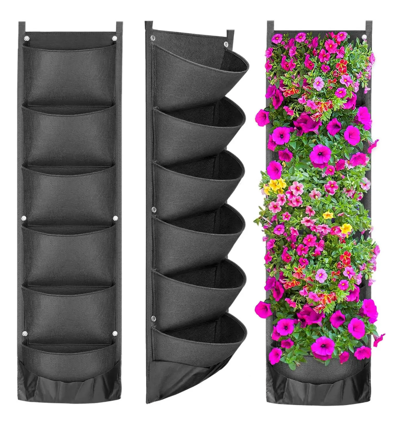 Indoor or Balcony Herb Garden, Vertical Hanging Garden Planter
