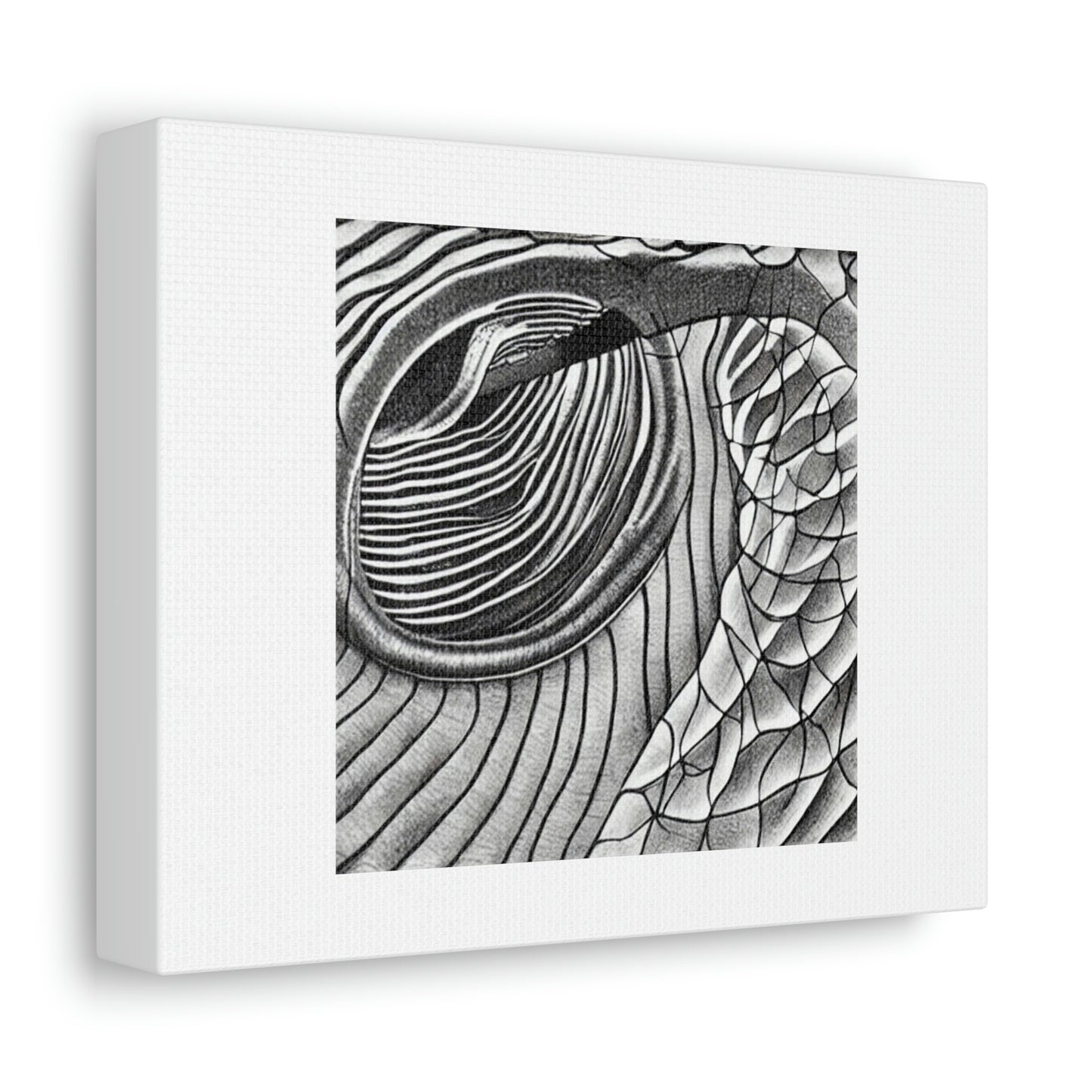Cancer Cell On A Slide Under A Microscope Digital Art 'Designed by AI' on Canvas