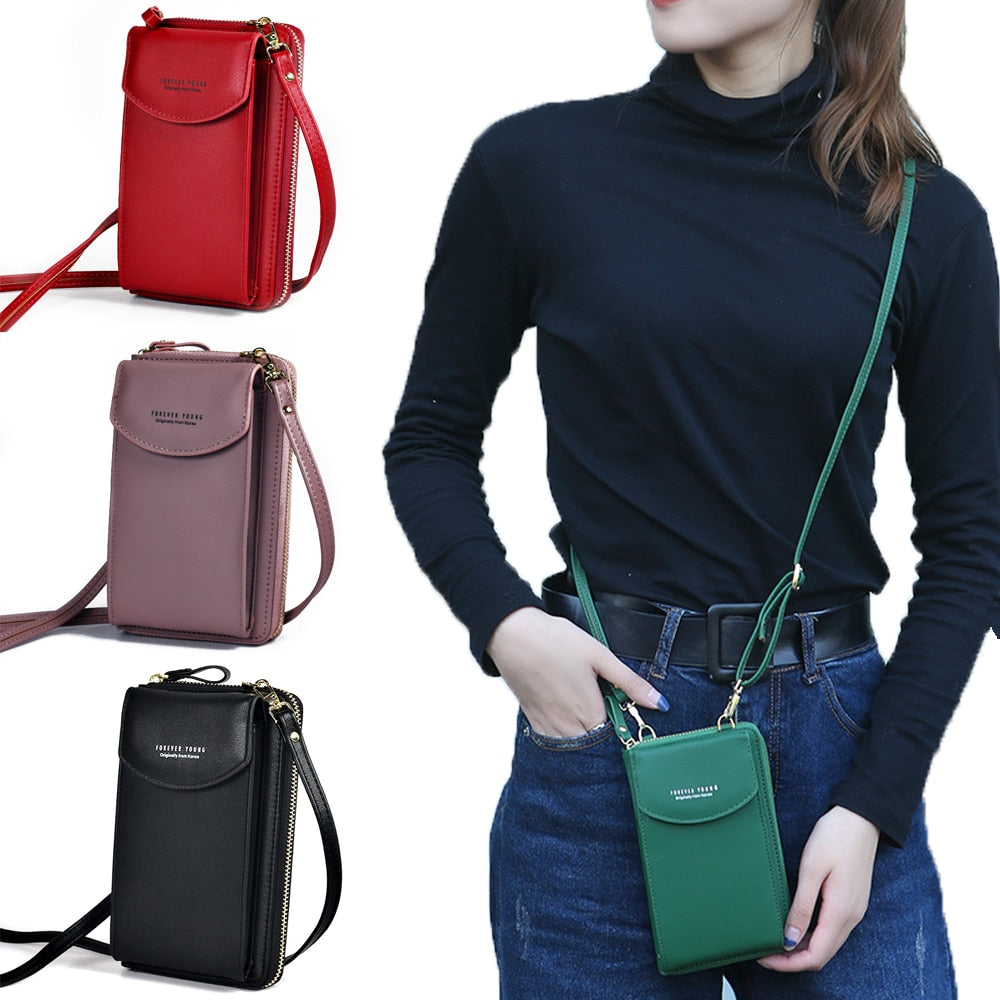 Forever Young Phone Wallet Cross Body Shoulder Bag