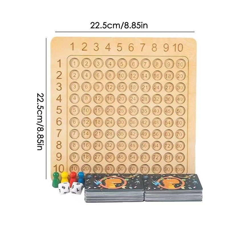 Wooden Montessori Early Learning Maths Board