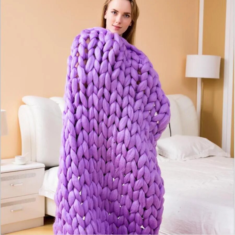 Zen Thick Weighted Knitted Blanket
