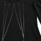 Punk Rave Morrigan Bat Chain Goth Top In Black