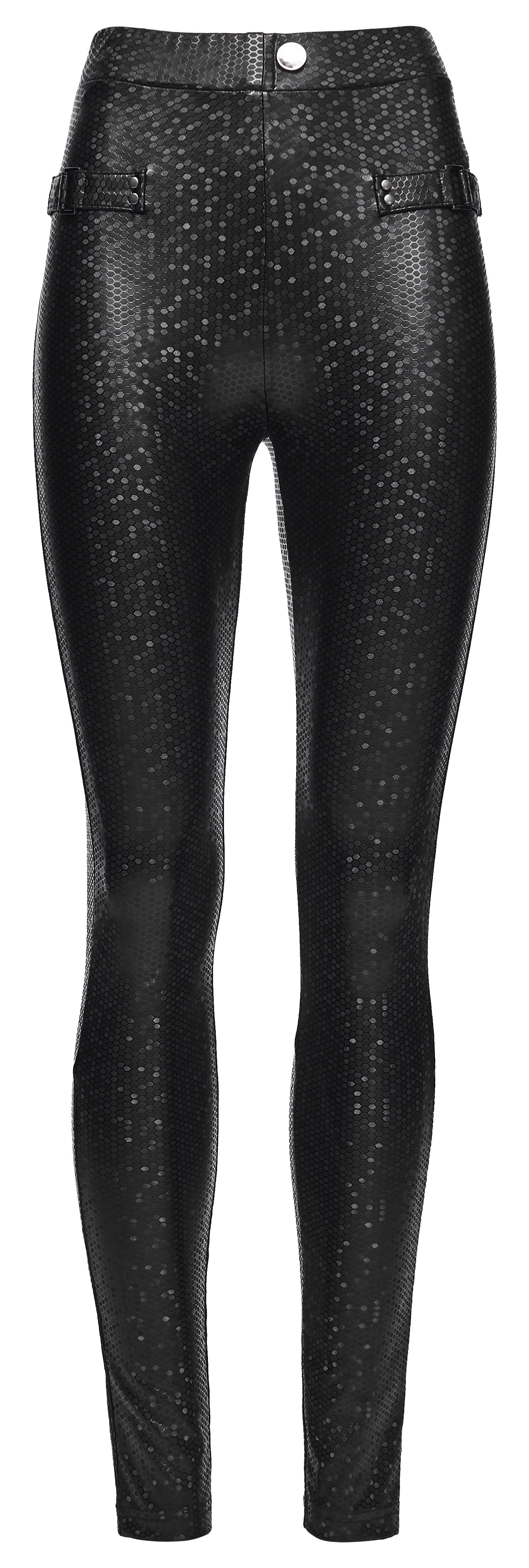 Punk Rave Ravenna Leggings in Black Prism Finish