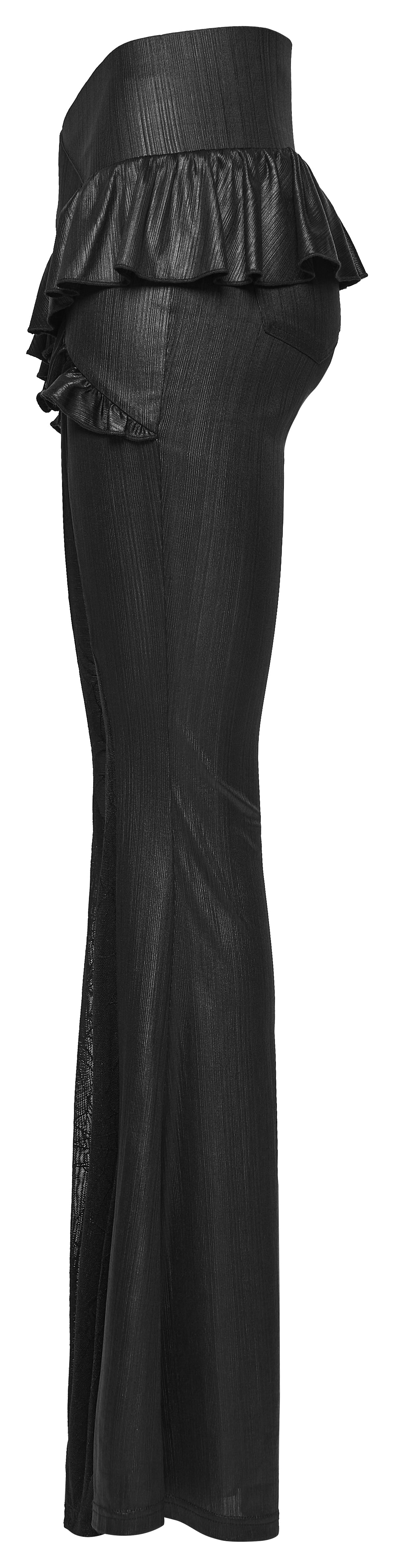 Punk Rave Bellatrix Goth Flared Pants in Black