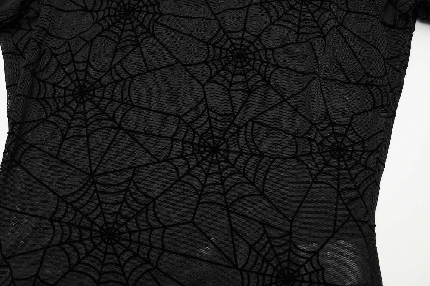 Punk Rave Lilith Gothic Spider Web Sheer Mesh T-Shirt
