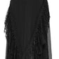 Punk Rave Blossom Knitted Asymmetrical Skirt