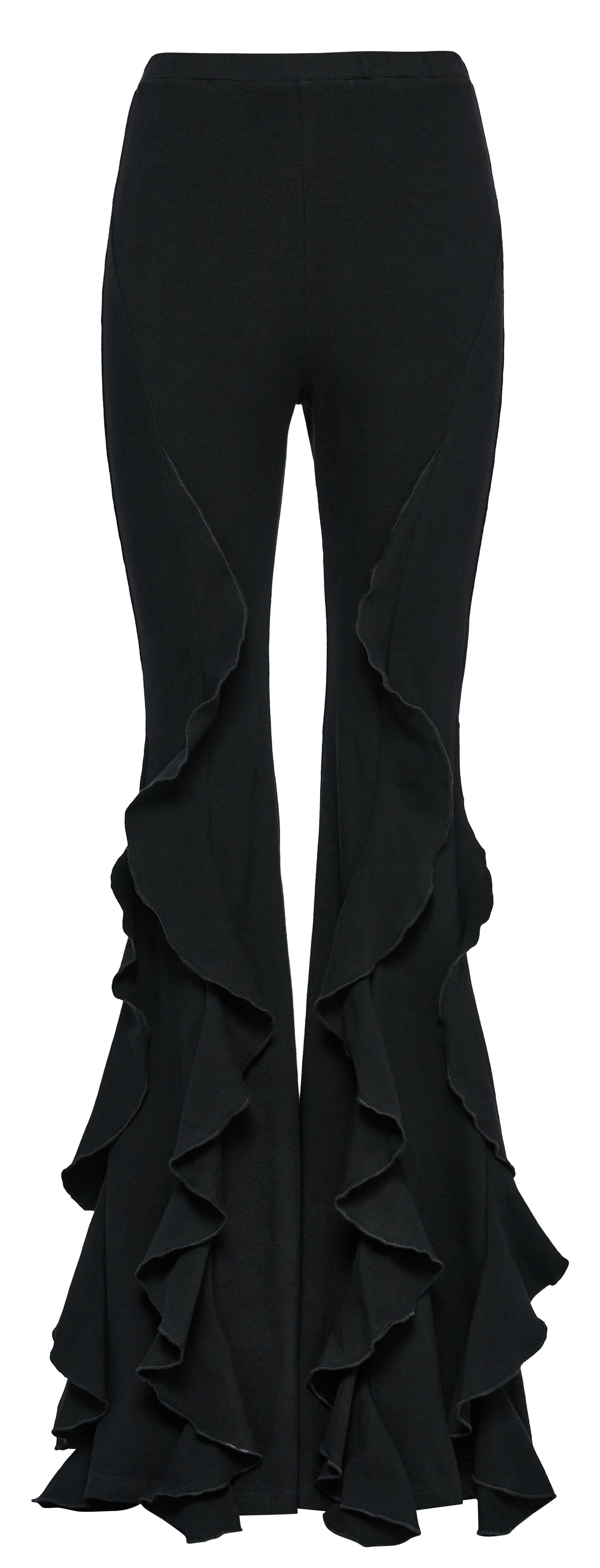 Punk Rave Veda Flared Knitted Pants