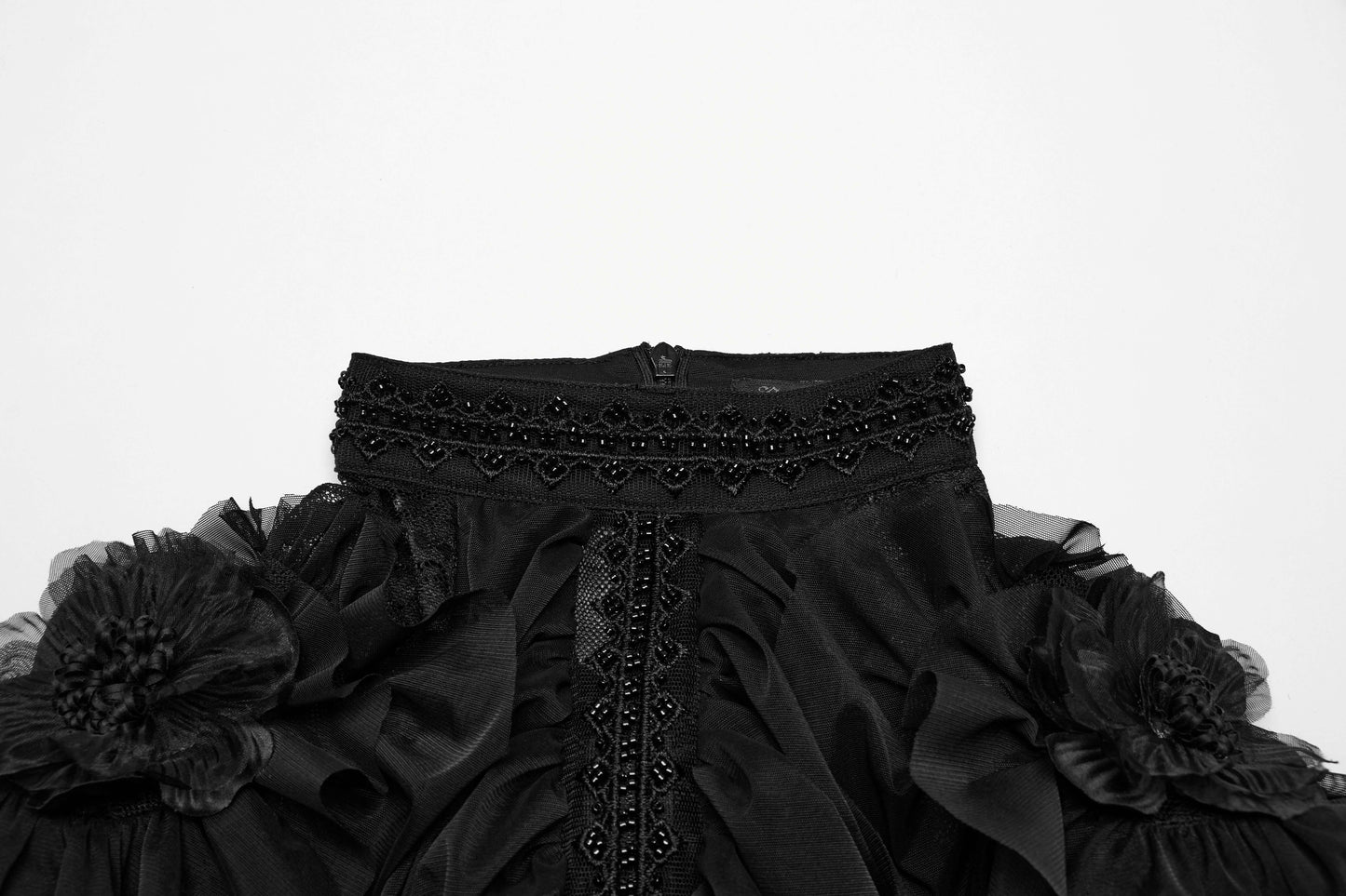 Punk Rave Nova Gothic Elegant Gown in Black