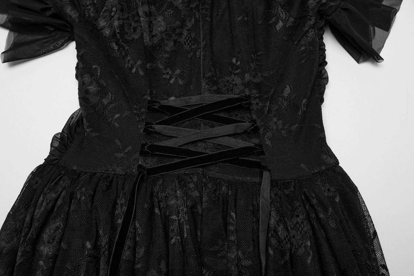 Punk Rave Nova Gothic Elegant Gown in Black