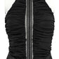 Punk Rave Kalliope Pleated Halter Neck Top