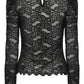 Punk Rave Calantha Lace T-Shirt in Black