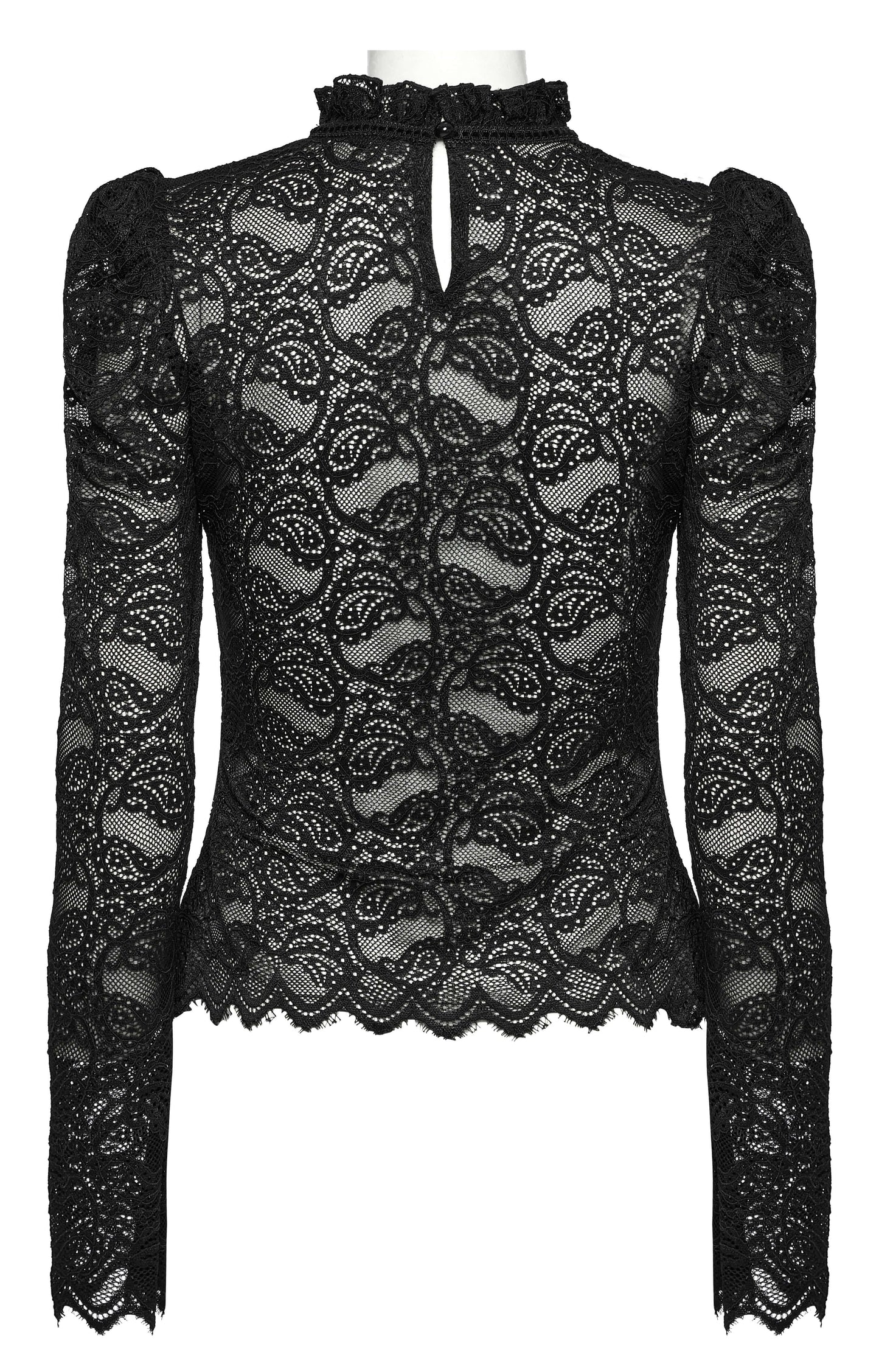 Punk Rave Calantha Lace T-Shirt in Black
