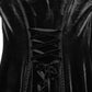Punk Rave Isolde Velvet Lace Sleeve Dress In Black