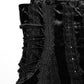 Punk Rave Morrigan Embroidered Velvet Goth Slip Dress in Black