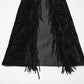 Punk Rave Morrigan Wasteland Tassel Flare Goth Pants in Black