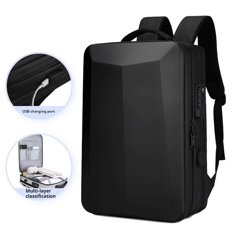Business Unisex High-Grade Hard Shell Laptop Backpack