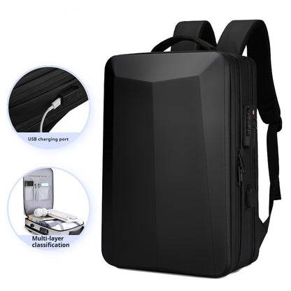 Business Unisex High-Grade Hard Shell Laptop Backpack