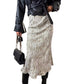 Vireous High Waist Boot-Length Women's Skirt