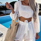 Vireous Lace Summer Beach Set