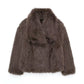 Thick Winter Plush Women's Fashion Bolero Jacket, Large Lapel