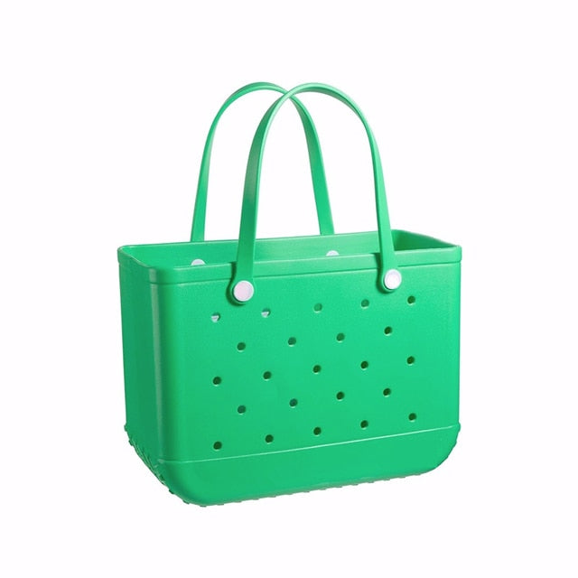 Neon Block Colour Rubber Beach Bag