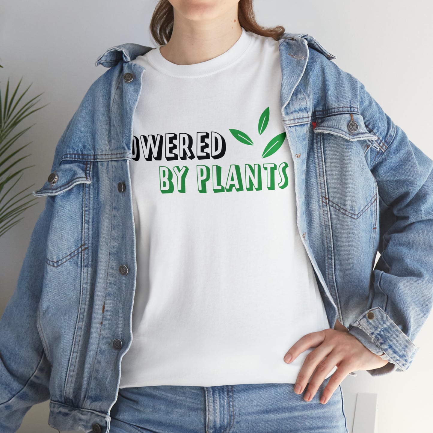 Powered By Plants Vegan T-Shirt Inspirational Unisex