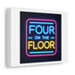 Four on the Floor Art Print 'Designed by AI' on Canvas