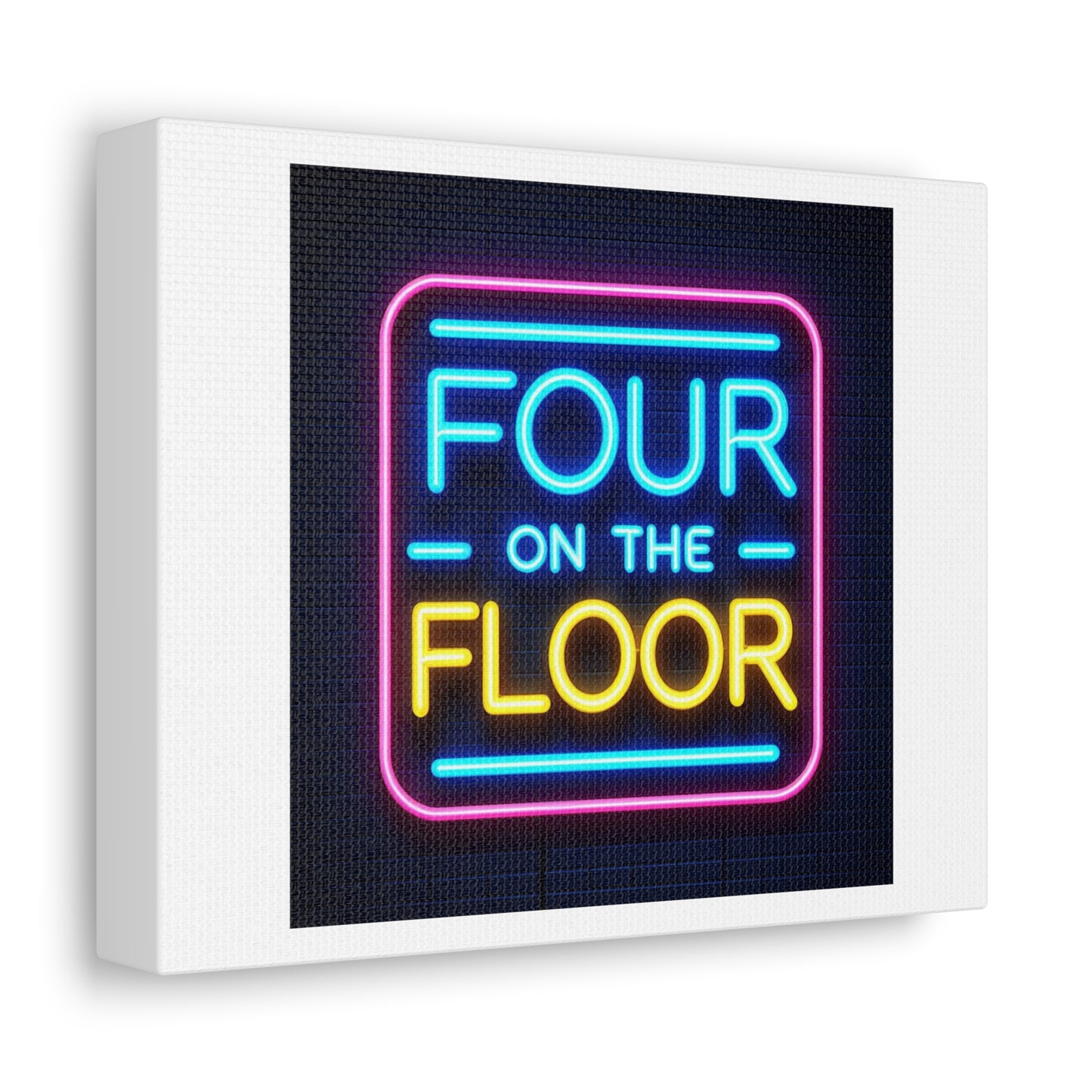 Four on the Floor Art Print 'Designed by AI' on Canvas