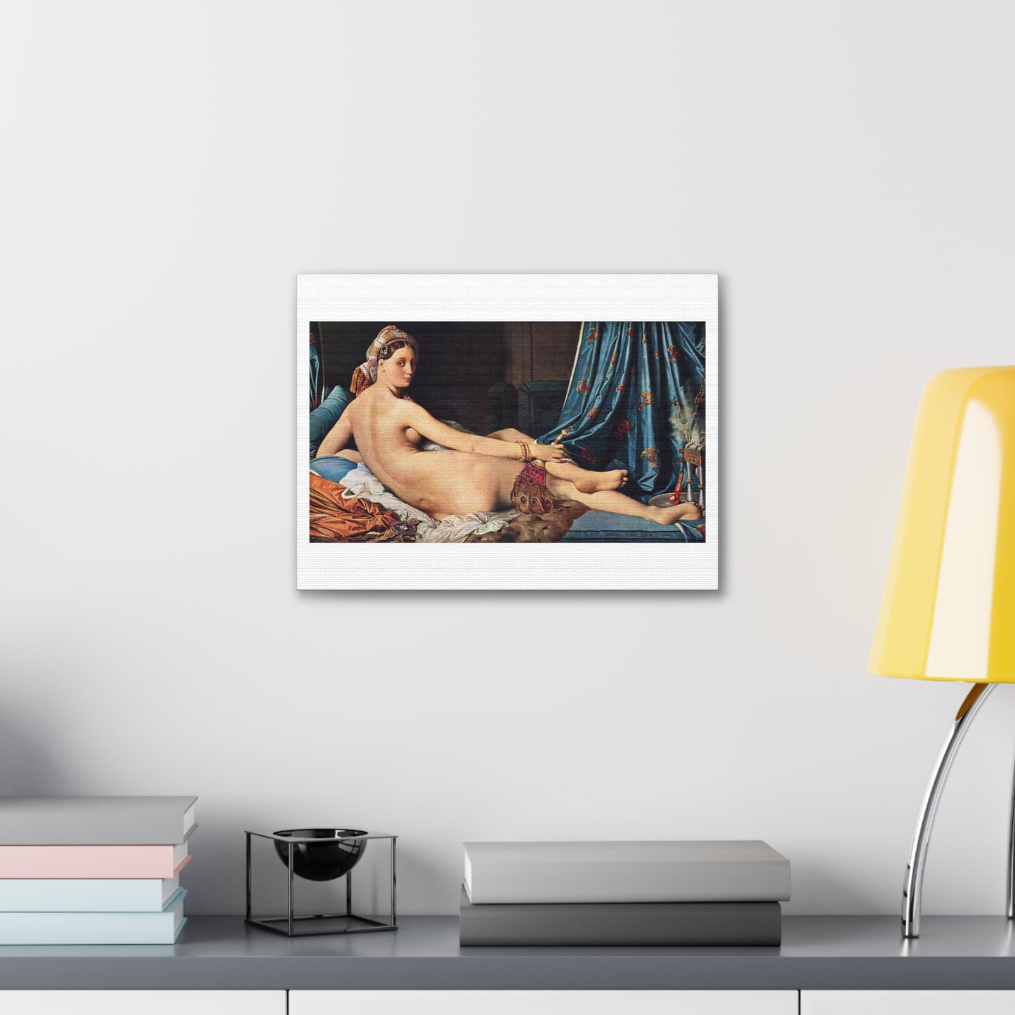 Grande Odalisque (1814) by Jean Auguste Dominique Ingres, Canvas Art Print from the Original