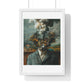 Head Replacement, Abstract Art 'Designed by AI', Framed Art Print