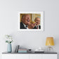 Putin, Trump and the Legend of the Golden Egg II, Abstract Art 'Designed by AI' Framed Print