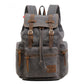 Vintage Thick Cotton Canvas and Leather Rucksack