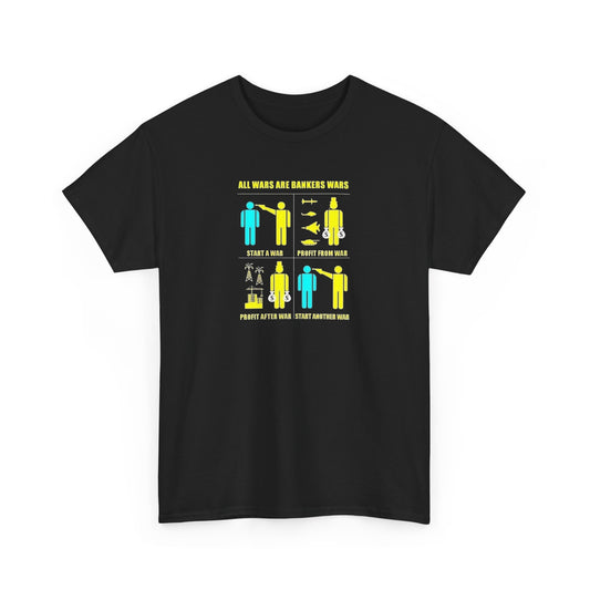 All Wars are Bankers' Wars, Peace T-Shirt