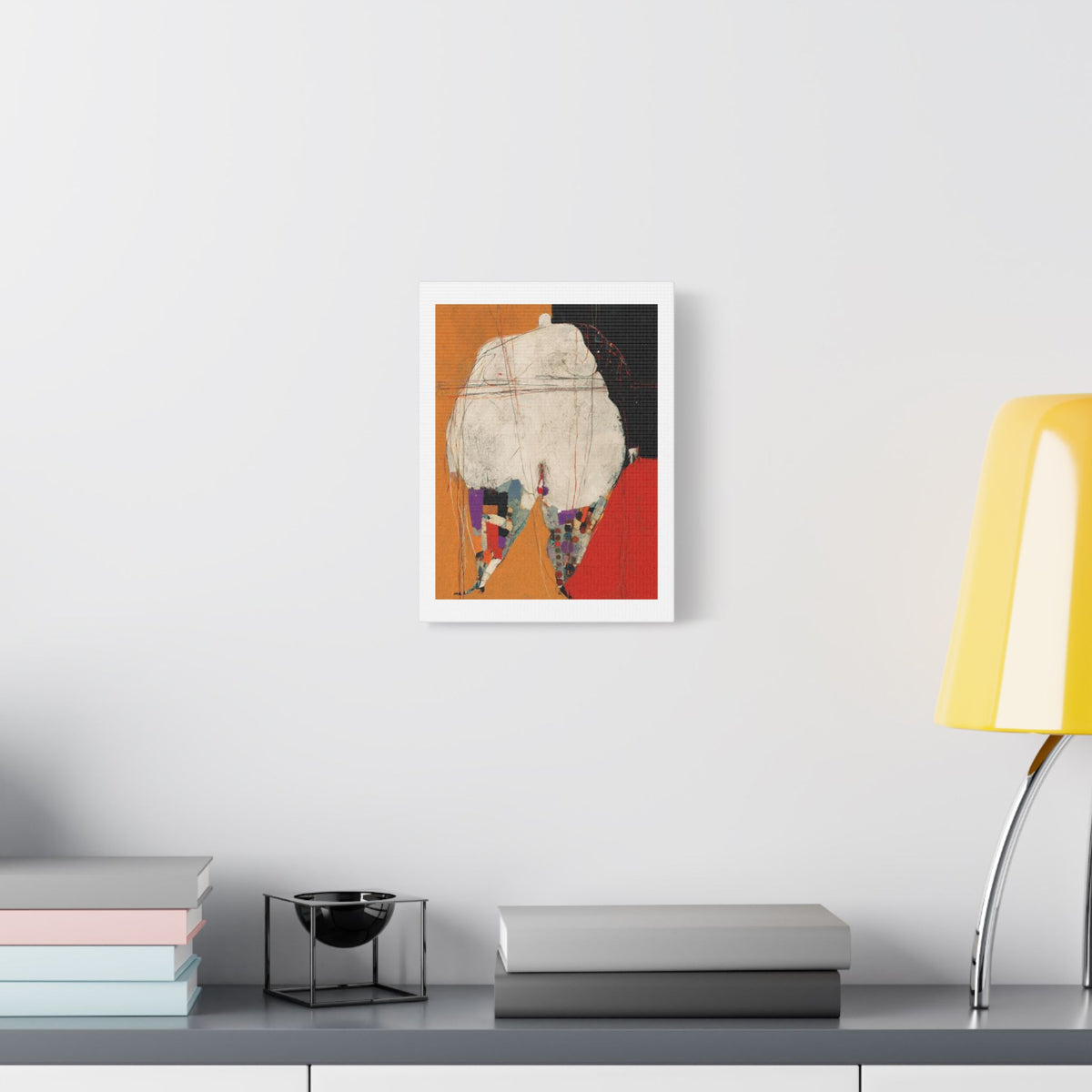 Body, Neo-Surrealism, Art Print on Satin Canvas, Stretched