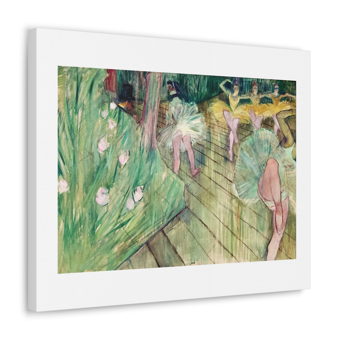 Ballet Scene (1886) by Henri de Toulouse–Lautrec, Canvas Art Print from the Original