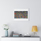 Demons and NPCs Diorama, Cartoon Art 'Designed by AI' Framed Art Print
