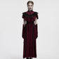 Punk Rave Elysia Velvet Ruffle Goth Shawl in Crimson