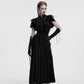 Punk Rave Elysia Velvet Ruffle Goth Shawl In Black
