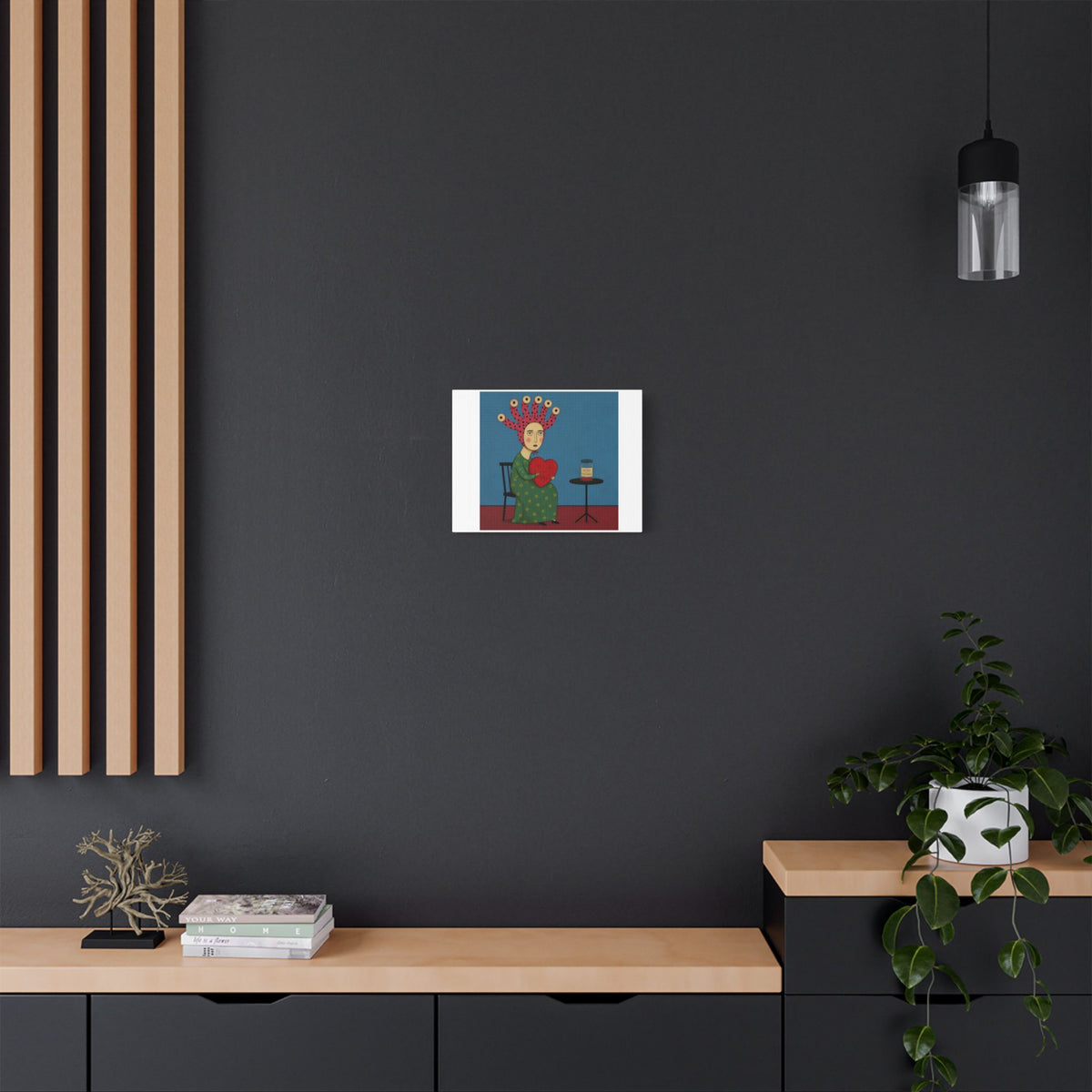 Extra Feelings, Cartoon Art Print on Canvas