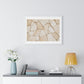 Beige Abstract Relaxing Decor Art, Large Framed Print