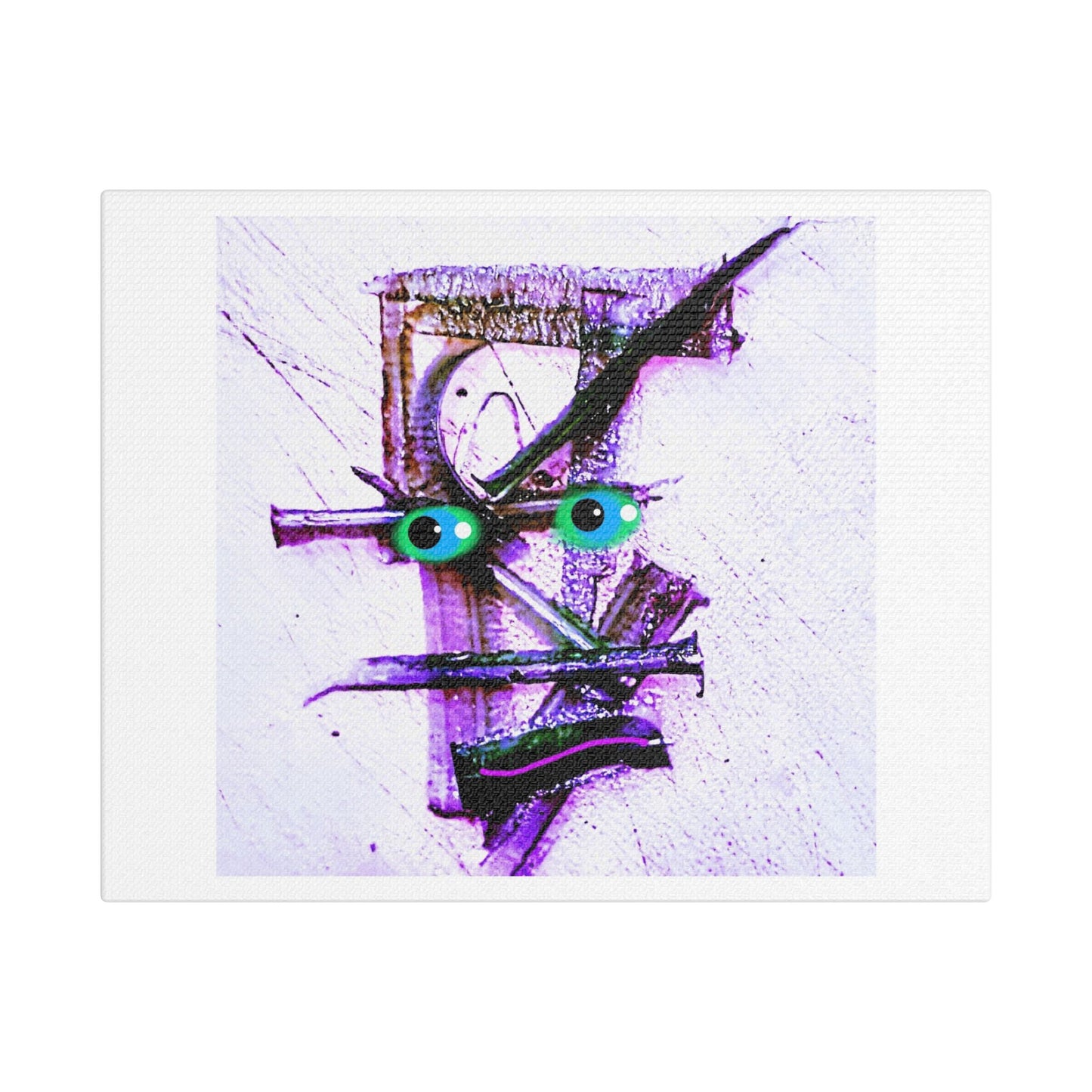 Tumult, Abstract Portrait Art 'Designed by AI', Print on Canvas