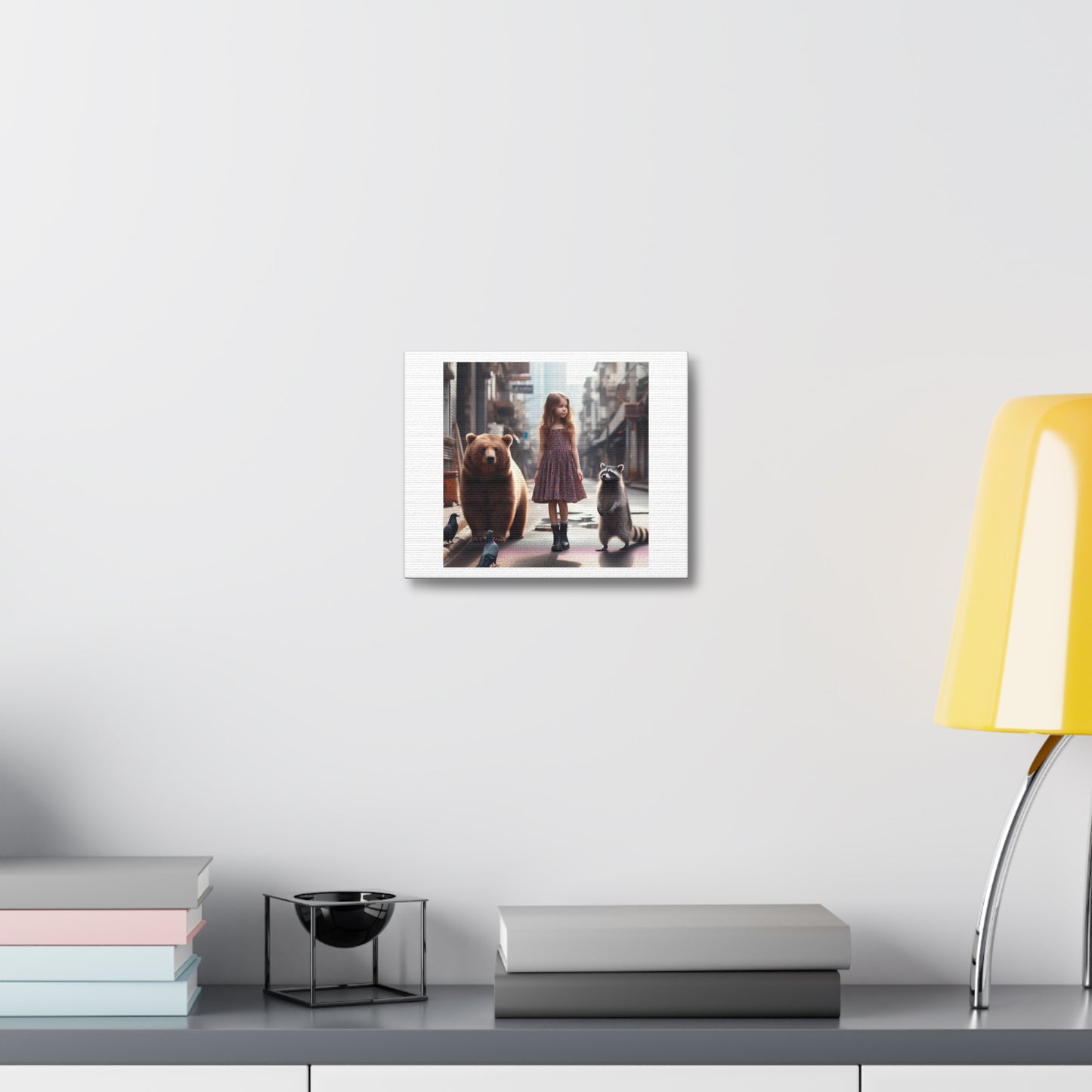 Your Vibe Attracts Your Tribe, Art Print 'Designed by AI' on Canvas