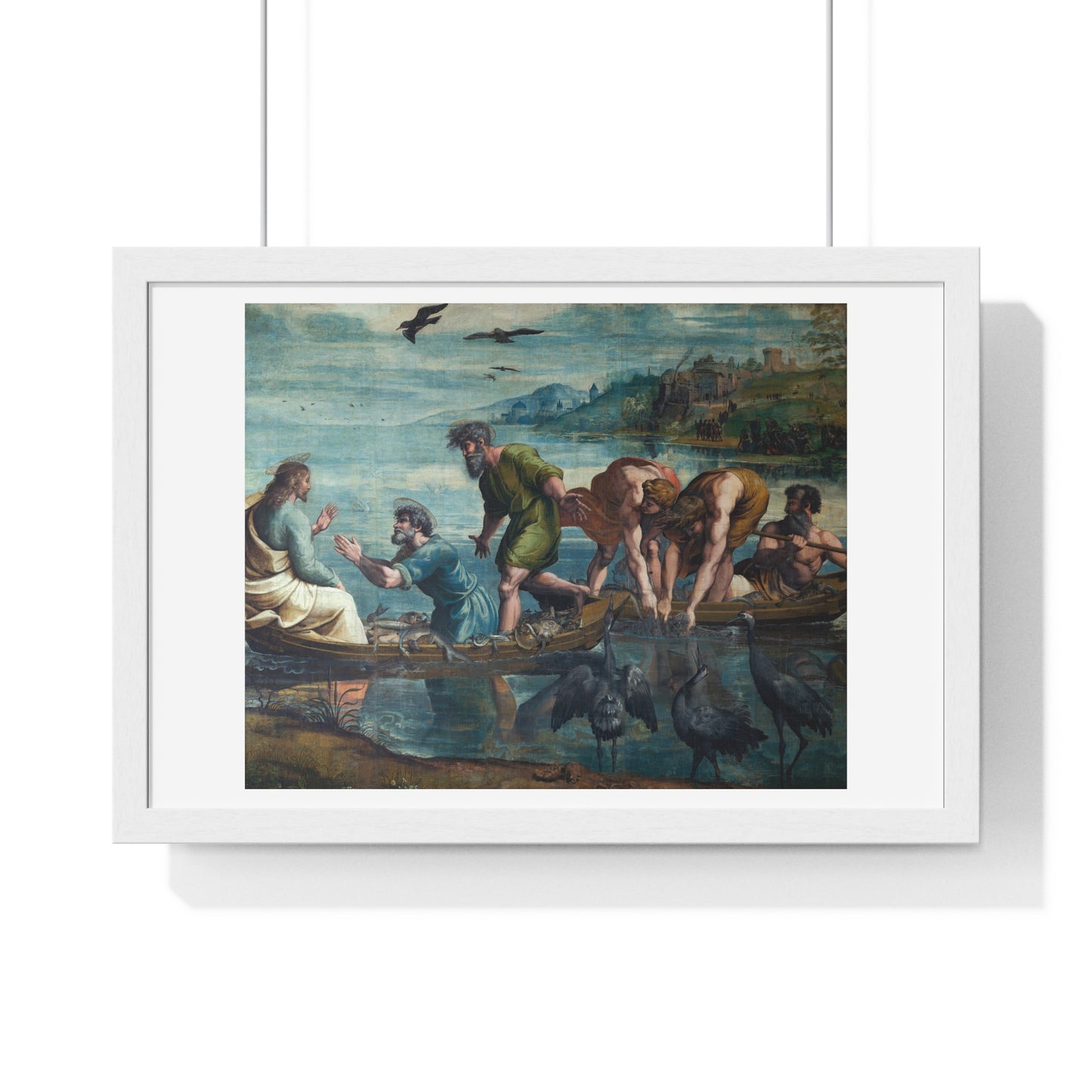 The Raphael Cartoons: The Miraculous Draught of Fishes (1515–1516) from the Original, Framed Art Print