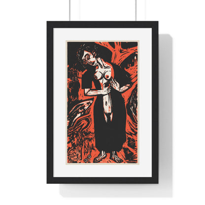 The Suicide (1921) by Ernst Ludwig Kirchner, from the Original, Framed Print