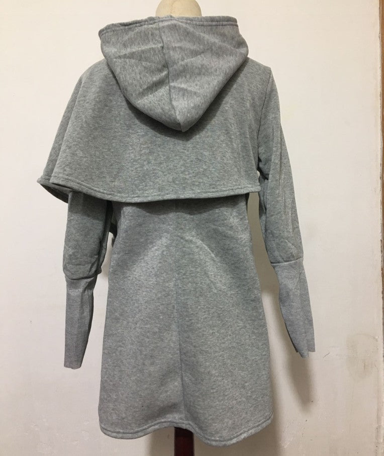 Vireous Loose Long Asymmetrical Women's Fashion Hoodie