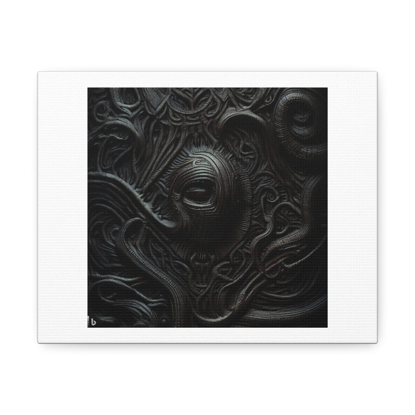 The Dark Mask From The Death Eaters, Intricate and Hyperdetailed Matte Photography by Alfonso Cuarón 'Designed by AI' Print on Canvas