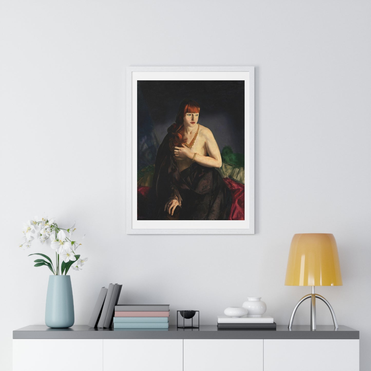 Nude with Red Hair (1920) by George Wesley Bellows, from the Original, Framed Art Print