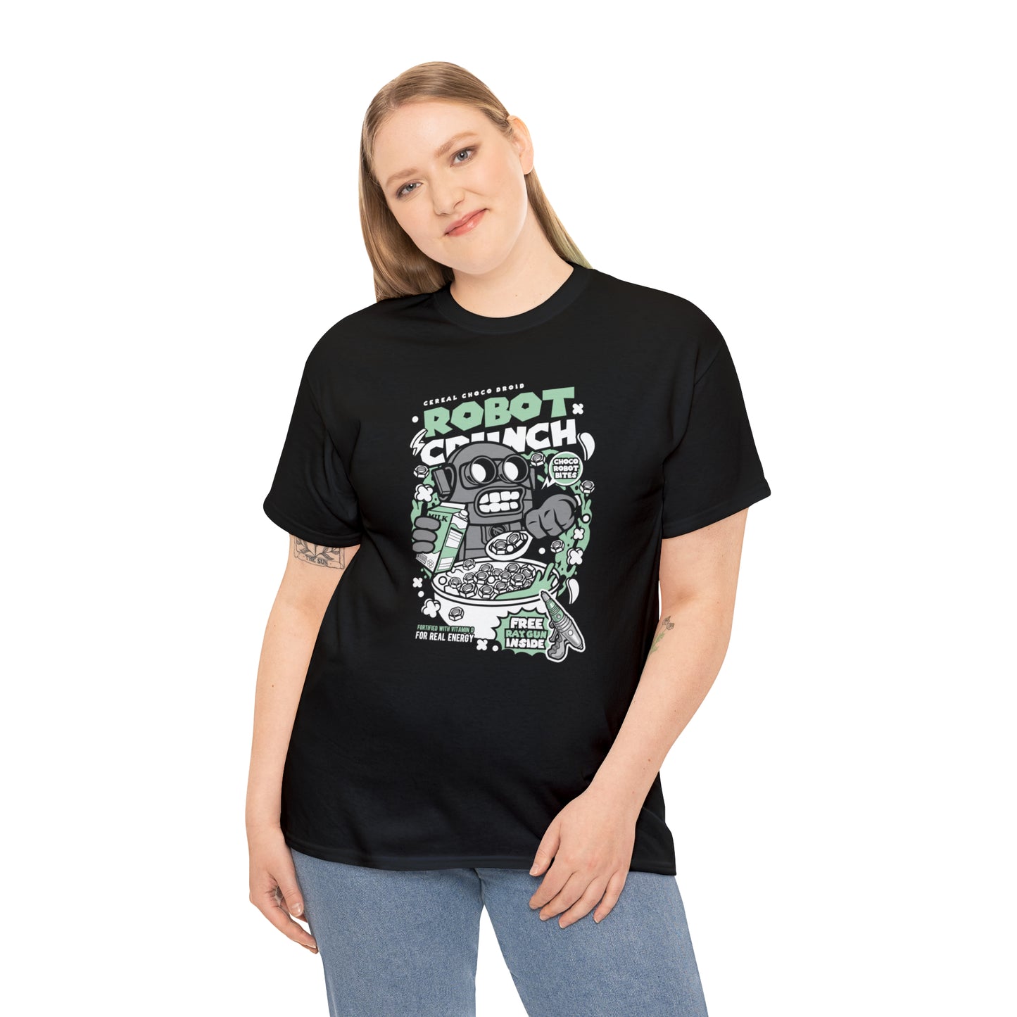 Robot Crunch Cartoon T-Shirt