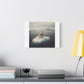 Arctic Adventure Dog, Surrealist Stretched Canvas Wall Art